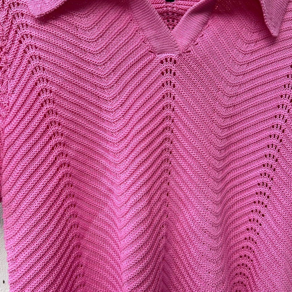 Pink Knit Summer Sweater NWOT - Picture 2 of 8